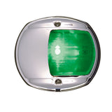 Luz de costado LED Perko - Verde - 12V - Carcasa cromada