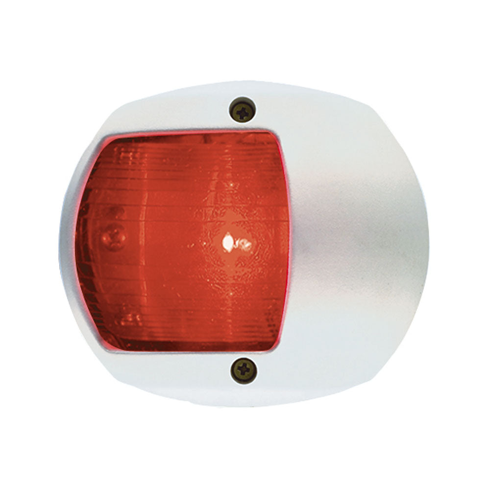 Luz lateral LED Perko - Roja - 12V - Carcasa de plástico blanco