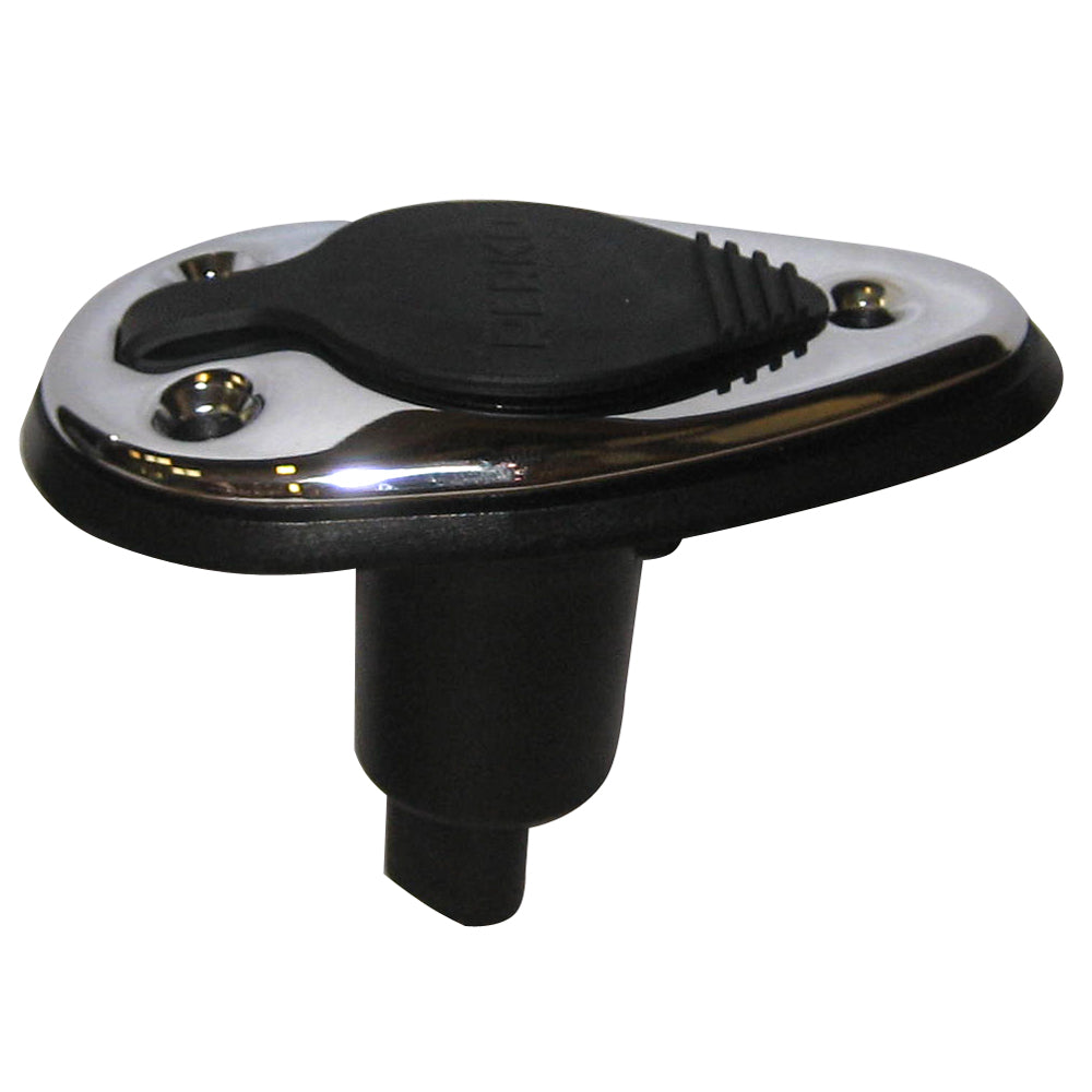 Base de Montaje para Luz de Palo con Collar Roscado Perko - 2 Pines - Cromado
