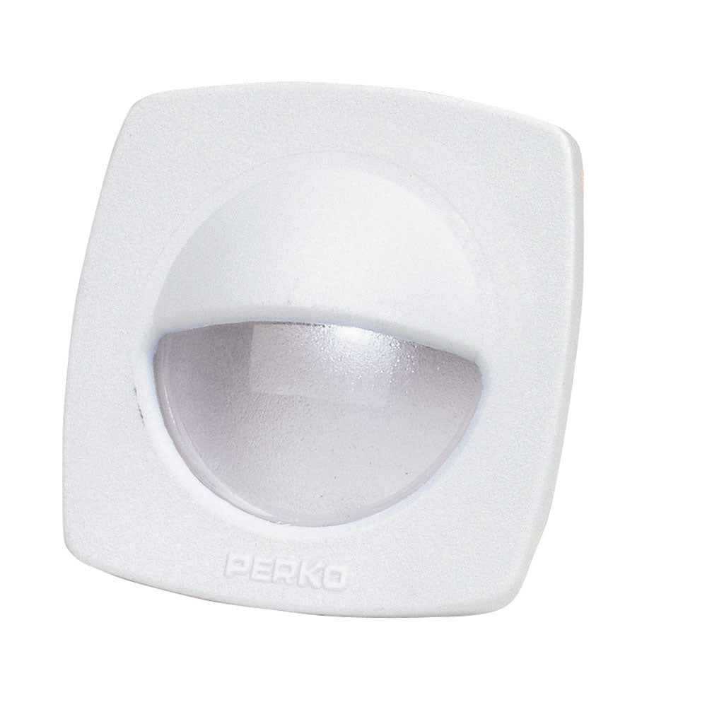 Perko Luz LED utilitaria con cubierta frontal a presión - Blanca