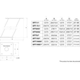 Soporte de radar de columna abierta Scanstrut APT6002 PowerTower® de aluminio - 6" con inclinación hacia atrás