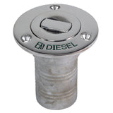 Rellenador de cubierta Whitecap Bluewater Push Up - Manguera de 1-1/2" - Diésel
