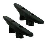 Par de cornamusas de nailon negro Whitecap de 6"
