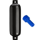 Defensa Polyform G-3 Twin Eye 5.5" x 19" - Negra con Adaptador de Aire
