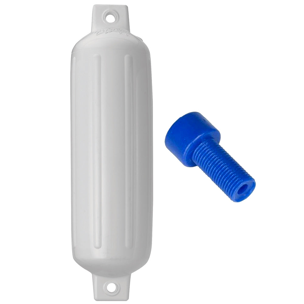 Defensa Polyform G-4 Twin Eye 6.5" x 22" Blanca c/Adaptador