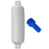 Defensa Polyform G-4 Twin Eye 6.5" x 22" Blanca c/Adaptador