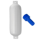Defensa Polyform G-5 con doble ojo de 8.8" x 26.8" - Blanca con adaptador