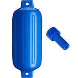 Defensa Polyform G-6 de doble ojo 11" x 30" - Azul con adaptador