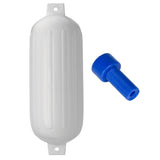 Defensa Polyform G-6 de Doble Ojo 11" x 30" - Blanca con Adaptador