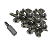 Sujetadores de perfil de acero inoxidable Dock Edge 100 unidades 1"