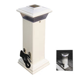 Luz solar para muelle Cleatlite de Dock Edge con cornamusa de amarre de acero inoxidable de 12"