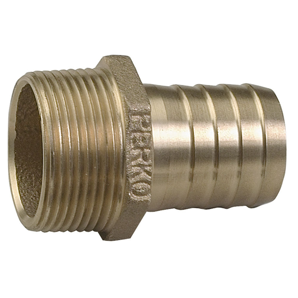 Adaptador recto de bronce de tubo a manguera de 2" Perko HECHO EN LOS EE. UU.