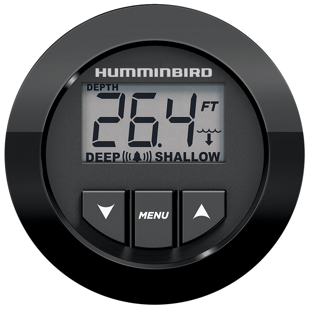 Humminbird HDR 650 con bisel negro, blanco o cromado y transductor de montaje en espejo de popa (TM)