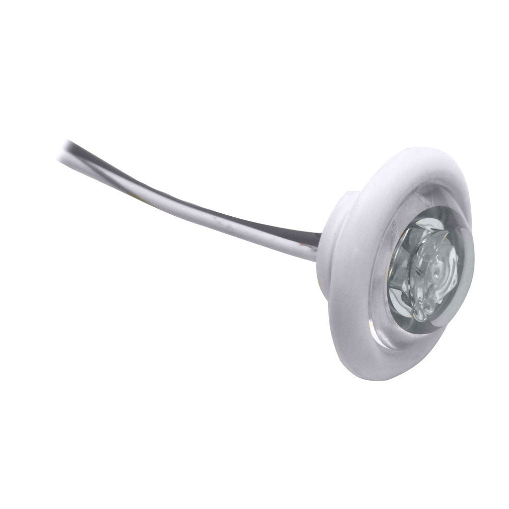 Luz LED de mamparo/vivero Innovative Lighting "The Shortie" LED blanco con embellecedor blanco