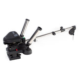 Scotty 2116 HP Depthpower Downrigger Eléctrico con Brazo Telescópico de Acero Inoxidable de 60" con Base Giratoria - Portacañas Doble