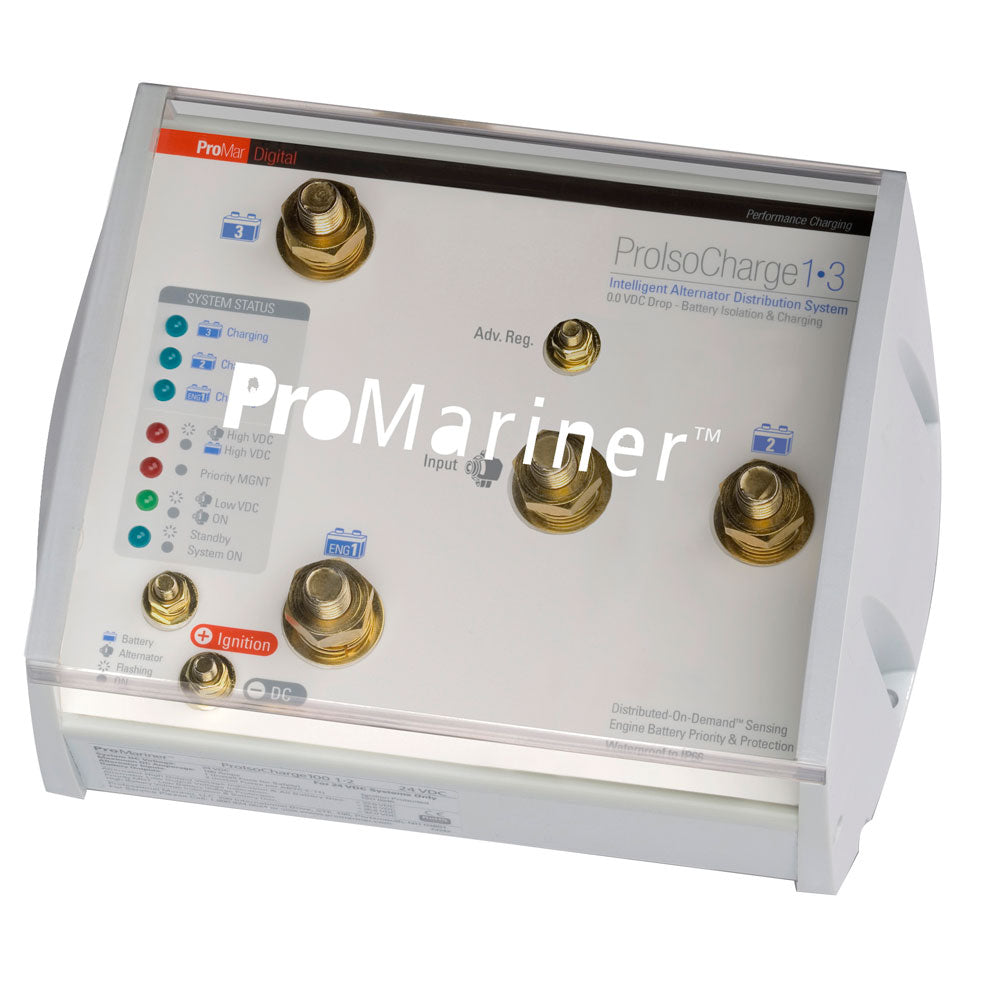 Aislador de baterías ProMariner ProIsoCharge 250Amp 1-Alt 3-Bat - 12V