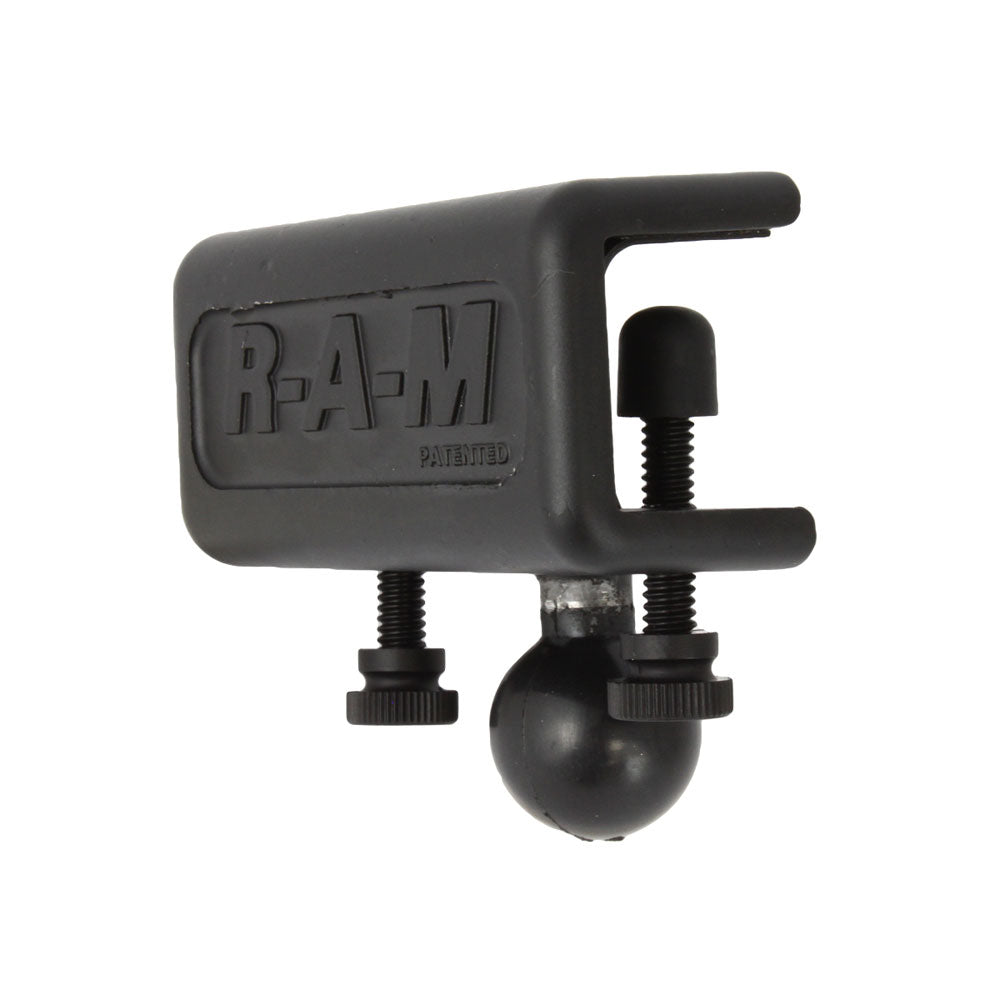 Base de montaje RAM tipo abrazadera para visera de 1" x 1" con bola de 1"