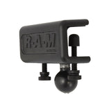 Base de montaje RAM tipo abrazadera para visera de 1" x 1" con bola de 1"