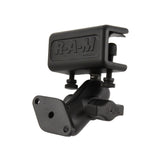 Soporte de abrazadera para visera antideslumbrante RAM Mount con adaptador de base de diamante