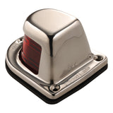 Montaje en cubierta de 1 milla Attwood, luz de costado roja - 12V - Carcasa de acero inoxidable