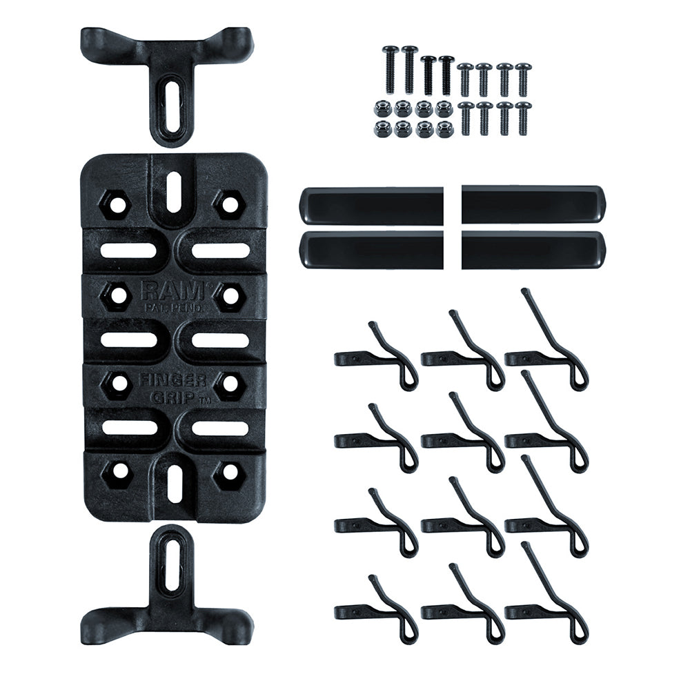 Soporte universal RAM Mount con agarre de dedos para montaje en superficie