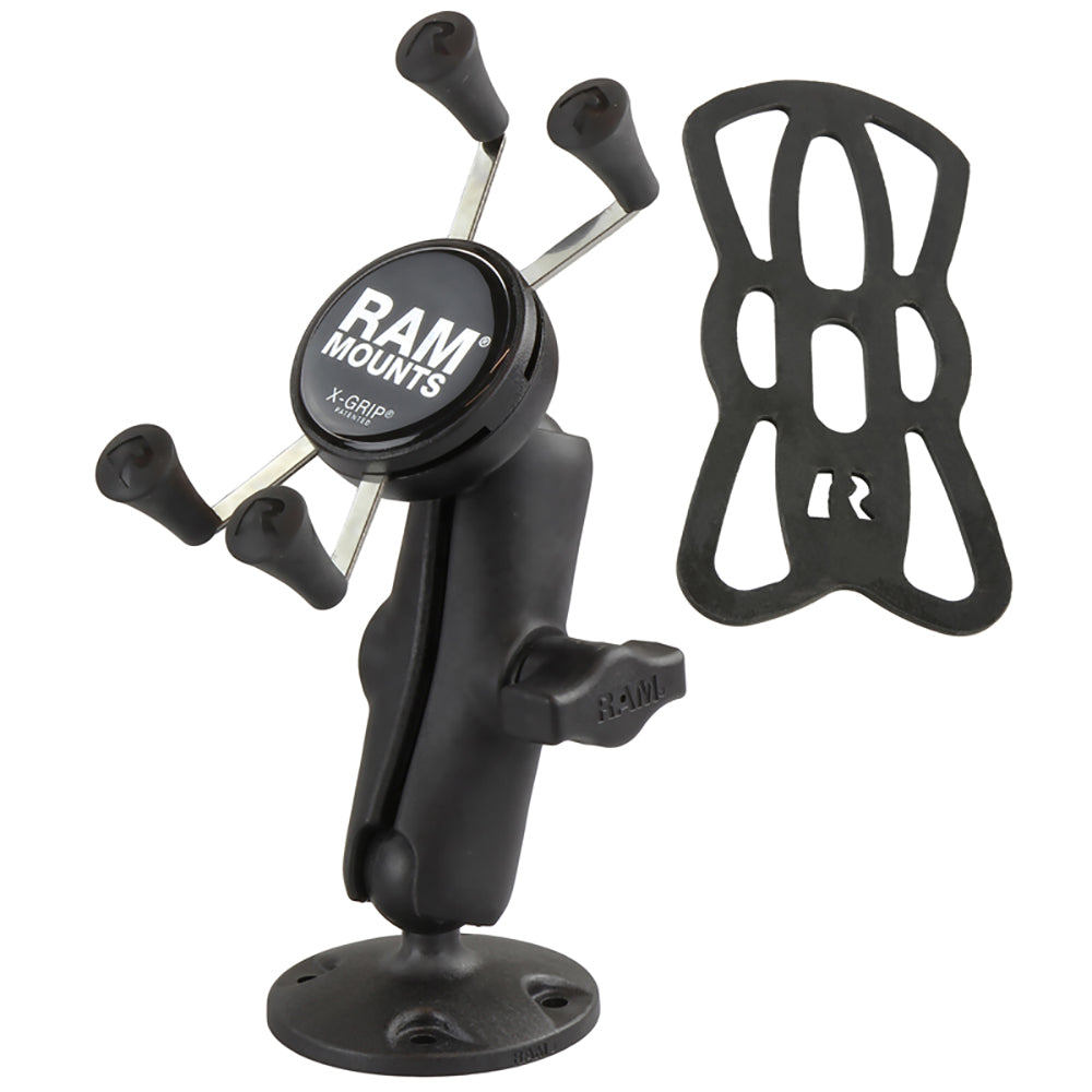 Soporte universal RAM Mount X-Grip con base de montaje en superficie compuesta