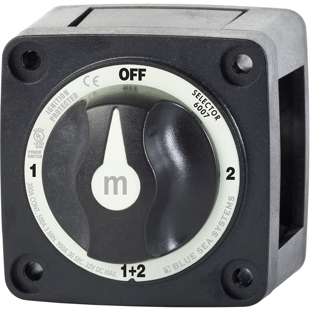 Blue Sea 6007200 Interruptor de batería Mini - 4 Posiciones - Negro