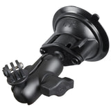 Soporte de ventosa con brazo corto RAM Mount para GoPro Hero