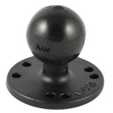 Base redonda RAM Mount de 2,5" con rosca hembra de 0,31-18 y bola de 1,5" - Patrón AMPs