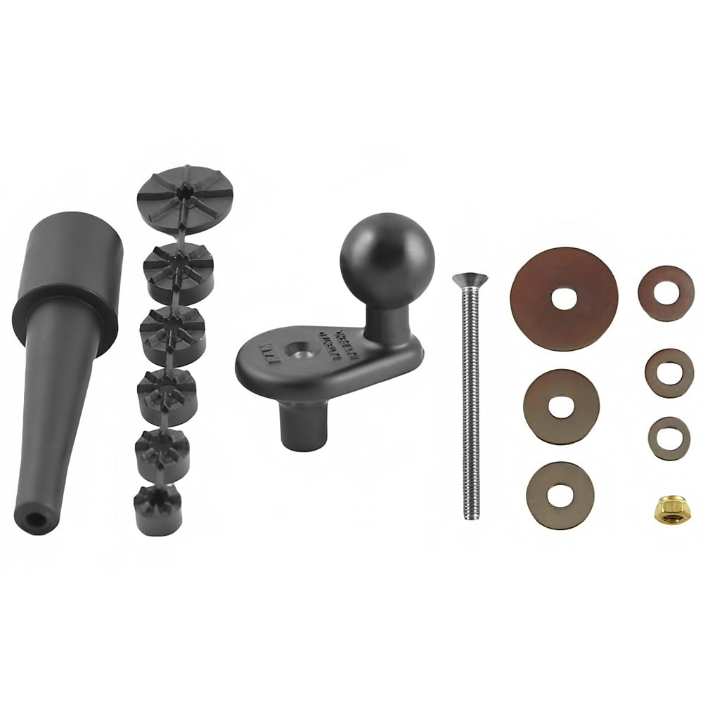 Base de montaje para tija de horquilla de motocicleta RAM Mount con bola de 1"