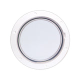 Tapa de registro extraíble Beckson de 6" transparente con centro blanco