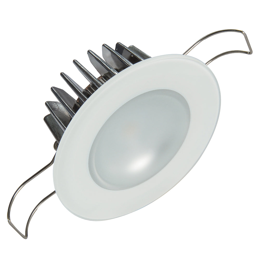 Lumitec Mirage - Downlight de montaje empotrado - Acabado en vidrio/Sin bisel - Atenuación de 2 colores blanco/azul