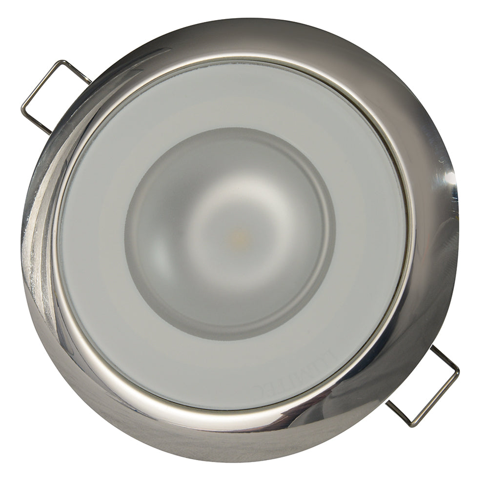 Trollmaster Mount Lumitec Mirage - Flush Mount Down Light - Glass Finish/Polished SS Bez ...