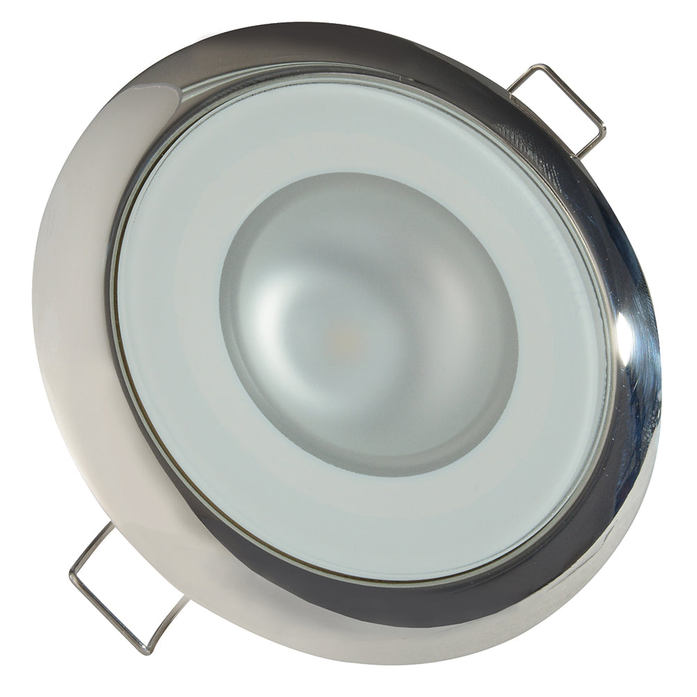 Lumitec Mirage - Flush Mount Down Light - Glass Finish/Polished SS Bez ...