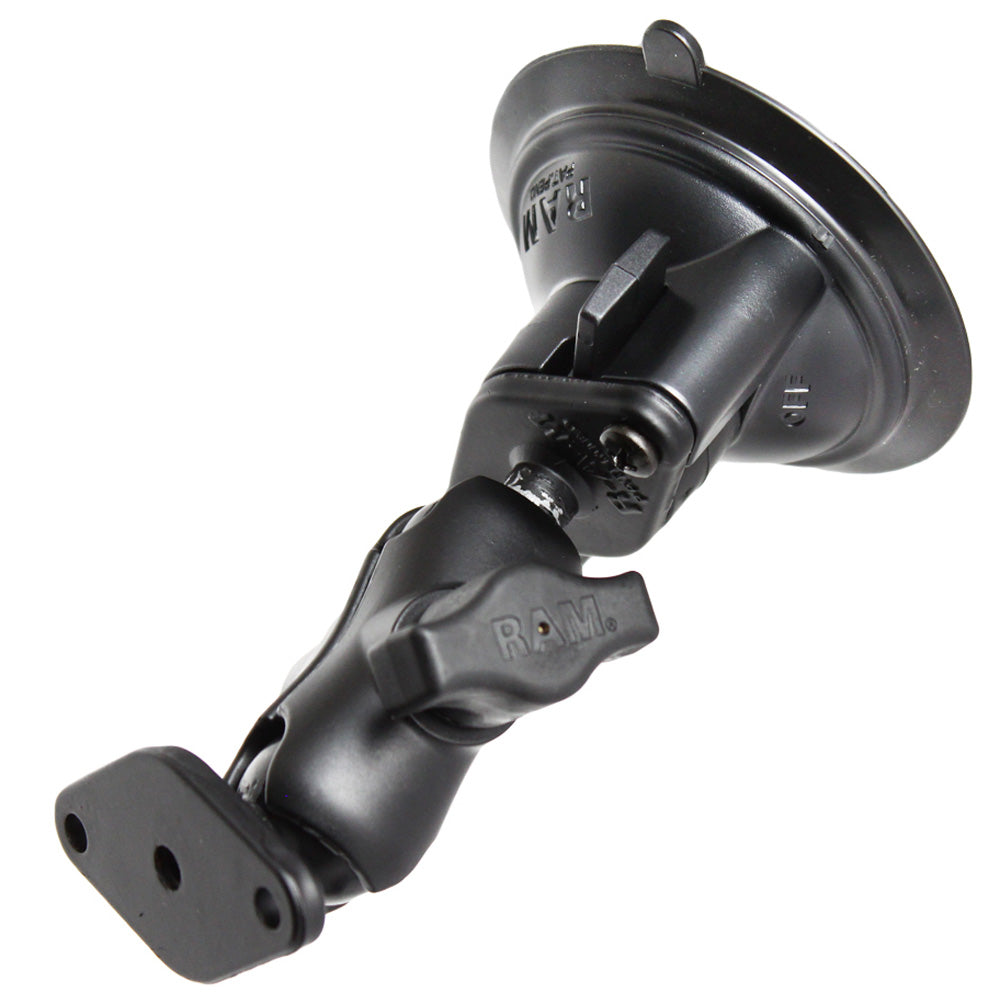 Soporte de ventosa con bloqueo de giro RAM Mount con adaptador de diamante de brazo corto