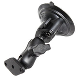 Soporte de ventosa con bloqueo de giro RAM Mount con adaptador de diamante de brazo corto