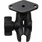 Brazo de doble socket corto RAM Mount con base de diamante