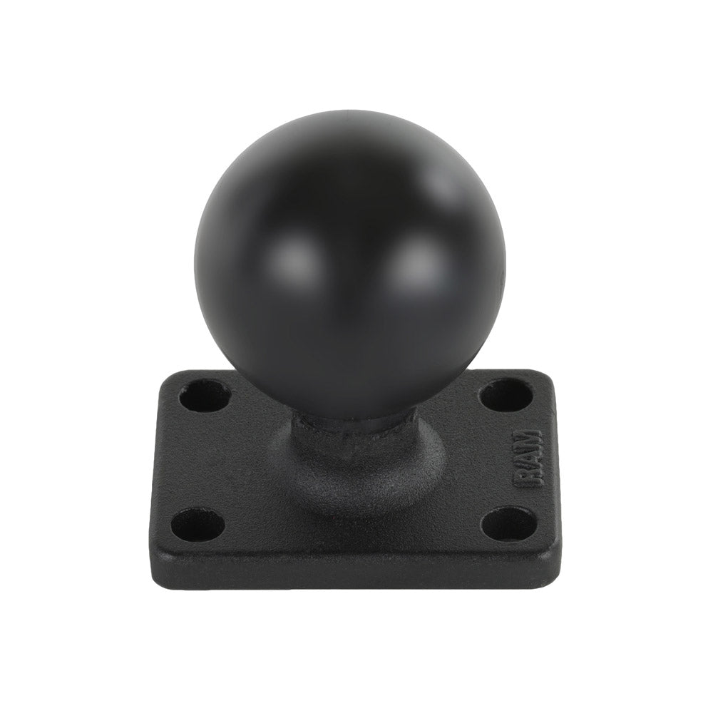 Base rectangular RAM Mount de 1.5" x 2" con bola de 1.5"