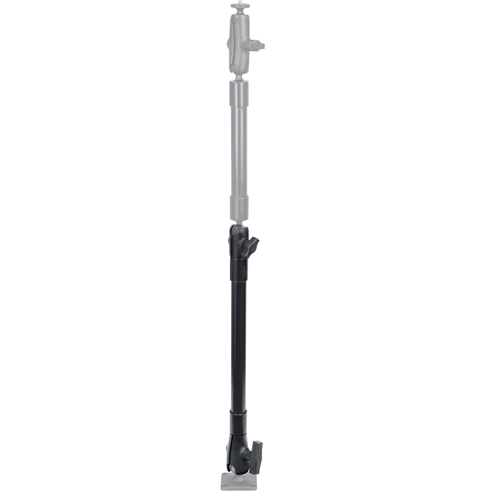 Poste de extensión RAM Mount de 18" de largo con sockets abiertos sencillos de 1" y 1.5"