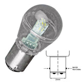 Bombilla LED de bayoneta Lunasea BA15D - 10-30VDC/1W/75 lúmenes - Blanco cálido