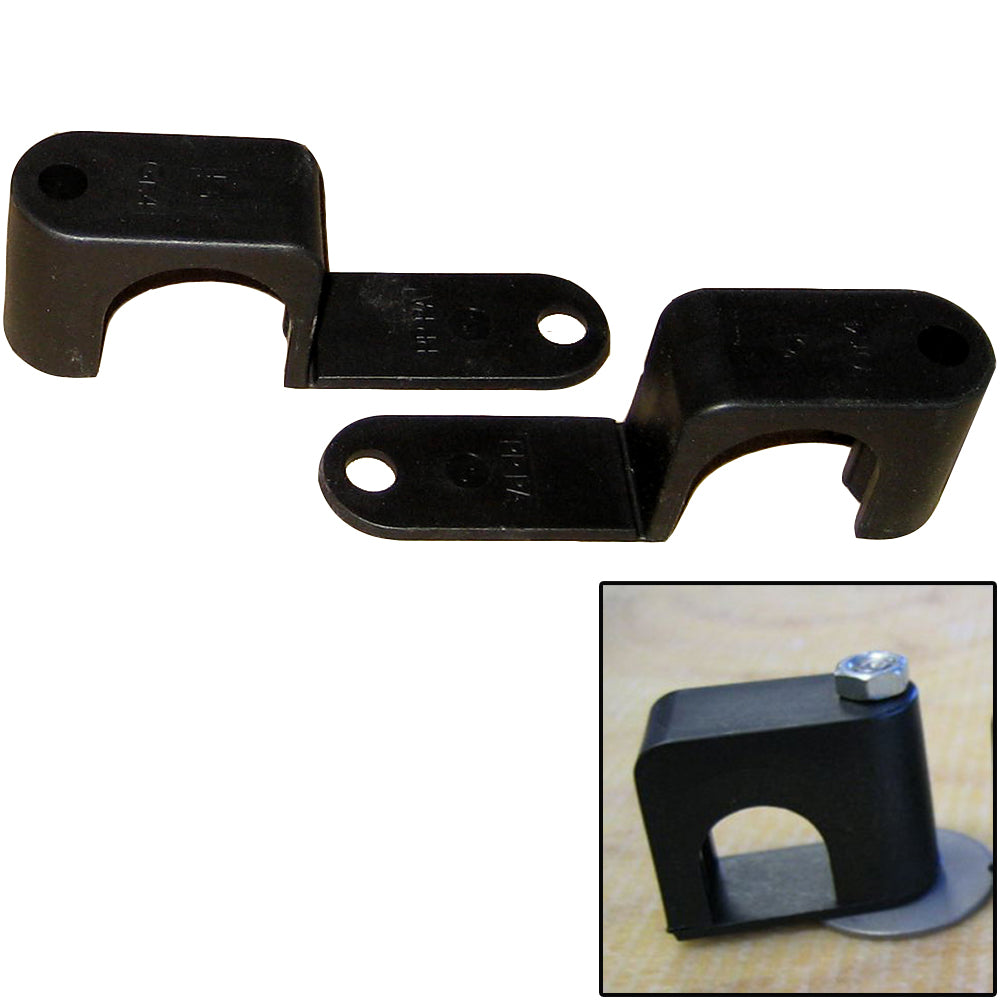 Abrazadera simple de polietileno para soldar p/pernos de 1/4" x 20 - DE de 1" - Requiere perno de 1.75" - Cant. 25