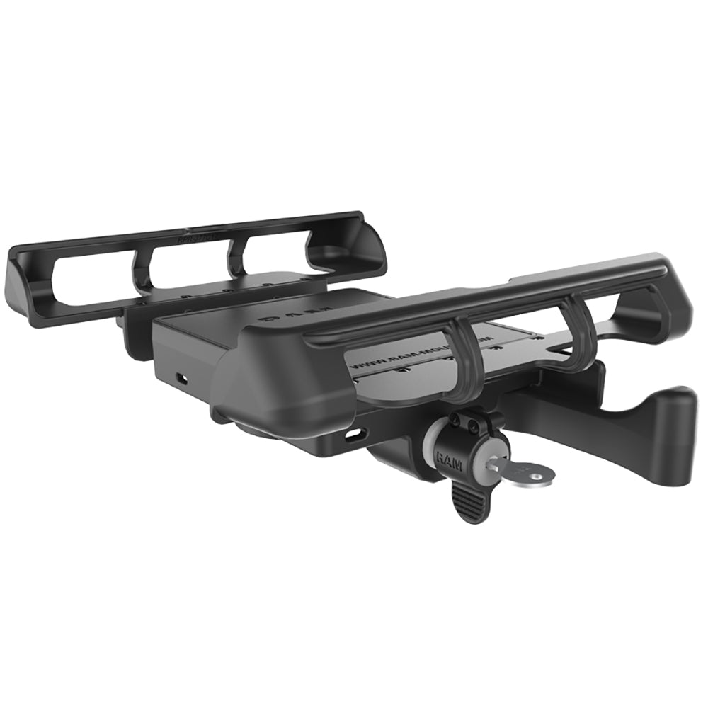 Soporte universal con bloqueo RAM Mount Tab-Lock para Apple iPad con fundas LifeProof y Lifedge
