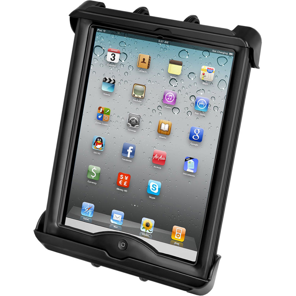 Soporte universal con bloqueo RAM Mount Tab-Lock para Apple iPad con fundas LifeProof y Lifedge