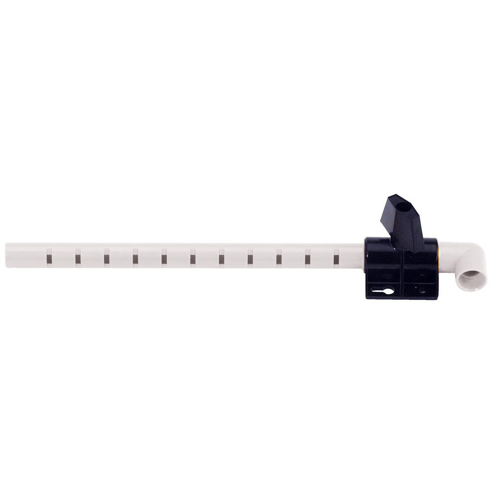 Cabezal aireador Johnson Pump - Barra rociadora de 10-½" con válvula de cierre y soporte
