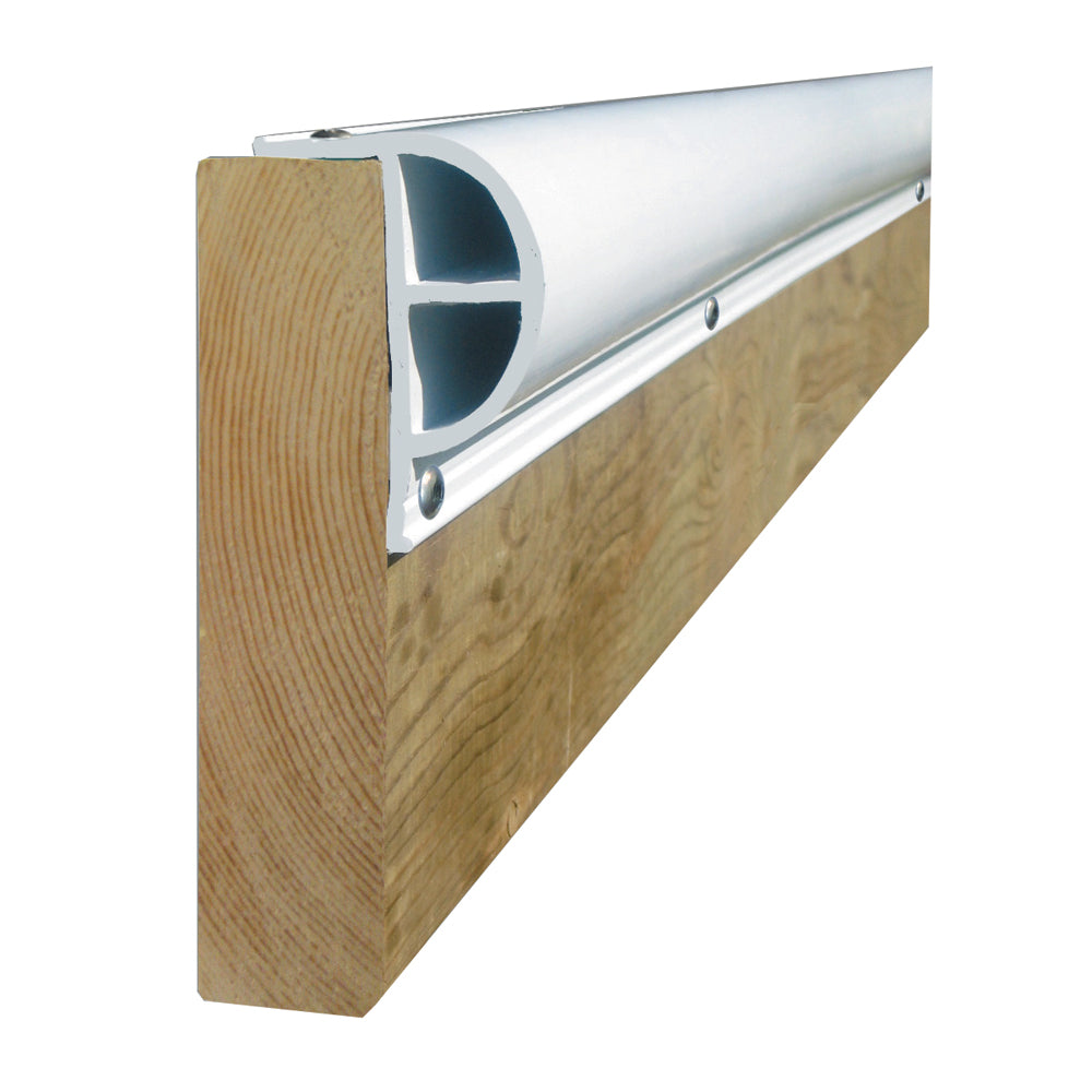 Perfil de muelle Dock Edge PRODOCK tipo "P" de alta resistencia - (3) secciones de 8' - Blanco