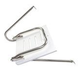 Plataforma de baño Whitecap de polietileno blanco con escalera para motores fuera de borda