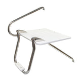 Plataforma de baño Whitecap de polietileno blanco con escalera para motores fuera de borda