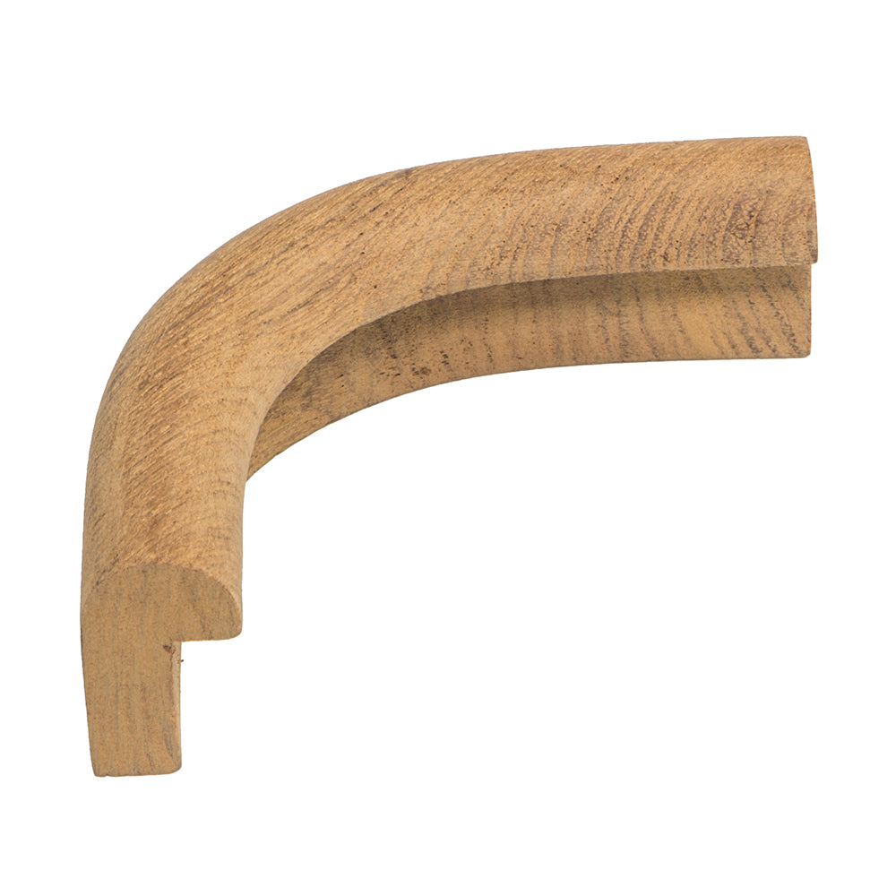 Moldura para bordes de teca Whitecap, esquina exterior