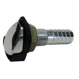 Respiradero para tanque de combustible Perko con protector contra salpicaduras - Zinc cromado - Manguera de ⅝"