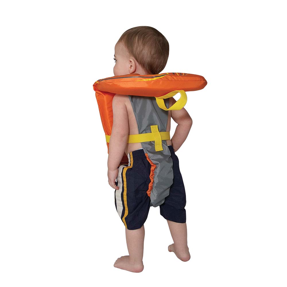 Full Throttle Baby-Safe Vest - Infant to 30lbs - Orange/Grey